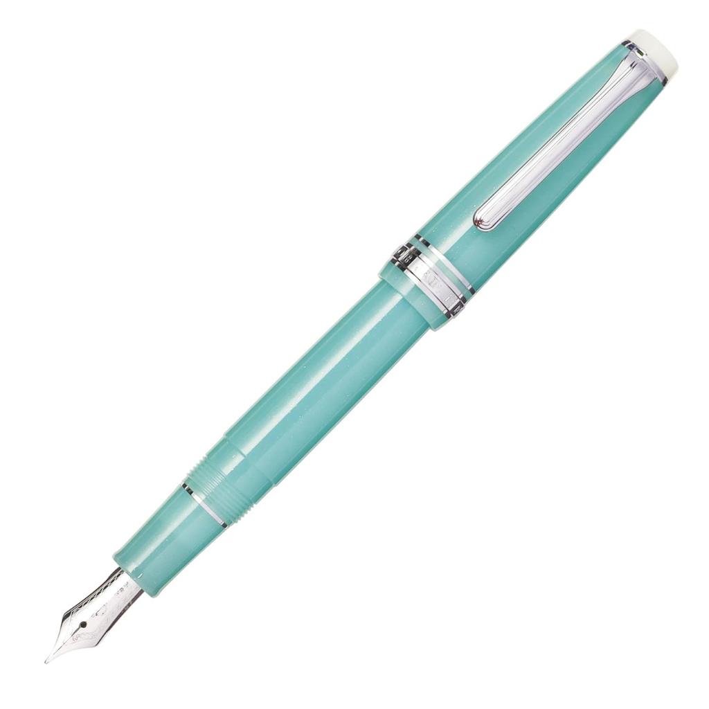 Sailor fountain pen Slim Eleuthera Island Ocean Fountain Pen, Medium Nib, 14K Gold Nib, 10-1291-441