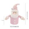 Christmas Candy Bags with Santa Claus Design, Imitation Linen Gift Bags for Holiday Decor
