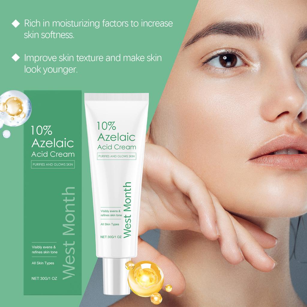 Azelaic Acid Essence Cream Repairs, Moisturizes and Nourishes The Face, Controls Oil and Hydrates, and Is A Gentle and Refreshing Cream