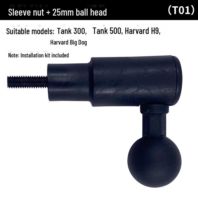 Wrangler A-Pillar 25mm Ball Head Car Bracket Phone Holder Accessories