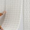 70Cmx5M 3D Brick Pattern Wall Sticker Self-Adhesive Panel Water-Repellent Living Room Wall Cover Home Ornament
