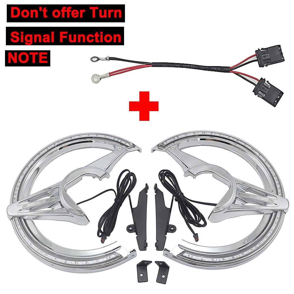 New For Honda GL1800 Goldwing Motorcycle Accessories Chrome Black Brake Disc Rotors Covers LED Cornering Lamp 2018-UP 2019 2020