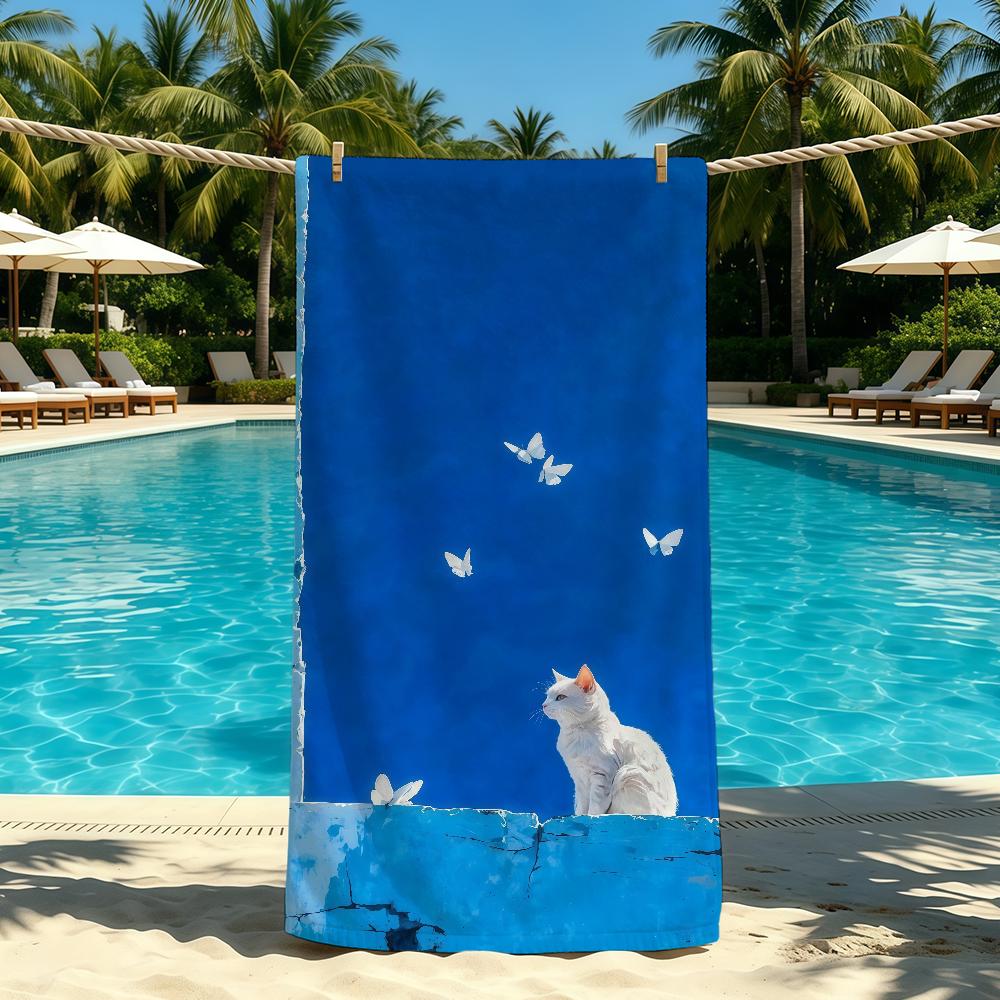 Towel Cartoon For Outdoor Camping Beach Towel Animal Super Absorbent Quick-Drying Summer Cute Towel