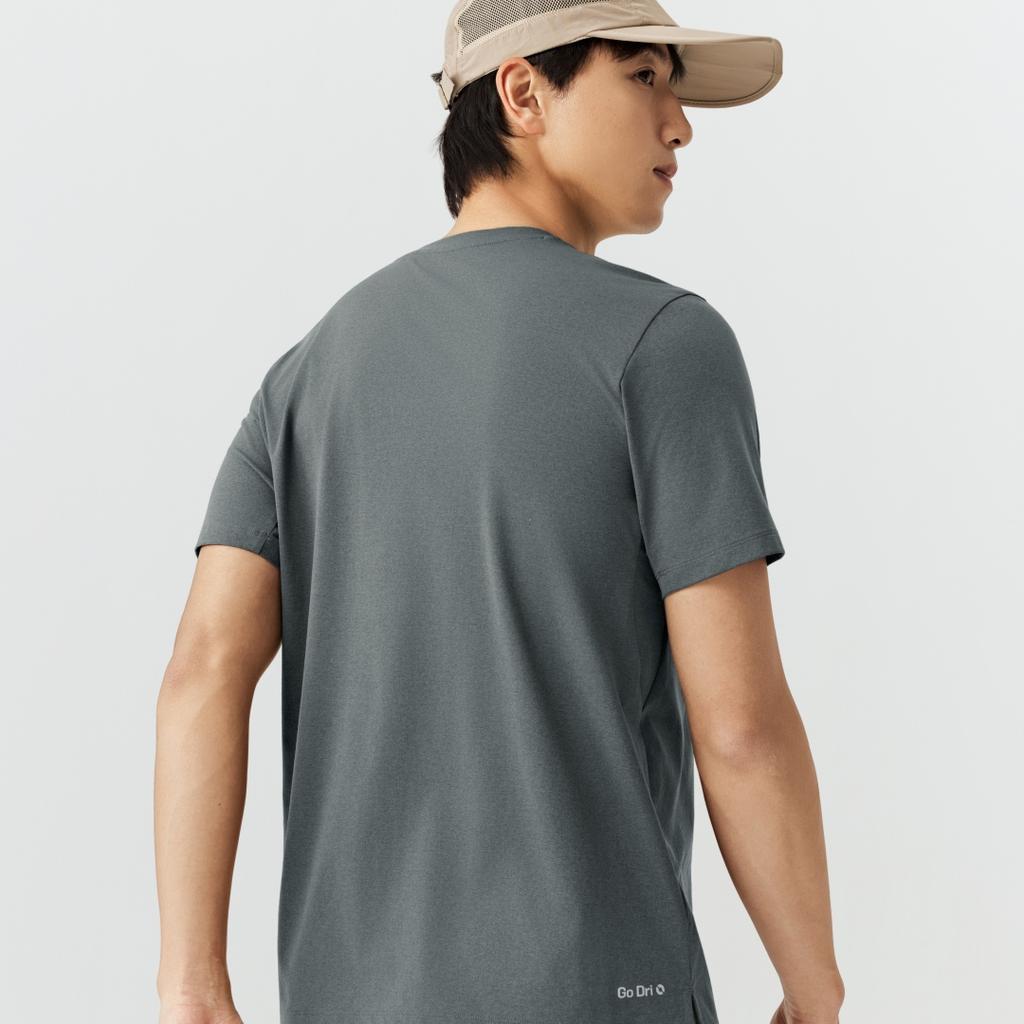 Skechers Solid Color Round Neck Pullover Breathable T-Shirt Men tops P226M142-006L