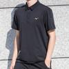 Mizuno Breathable Quick-Dry Sports Polo Shirt With Stand Collar Men Tops Black P2CC23Z5