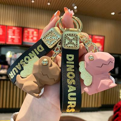 Cute Cartoon Dinosaur Keychain Pendant Creative Nordic Style Couple Car Bag Pendant Keychain Small Gift