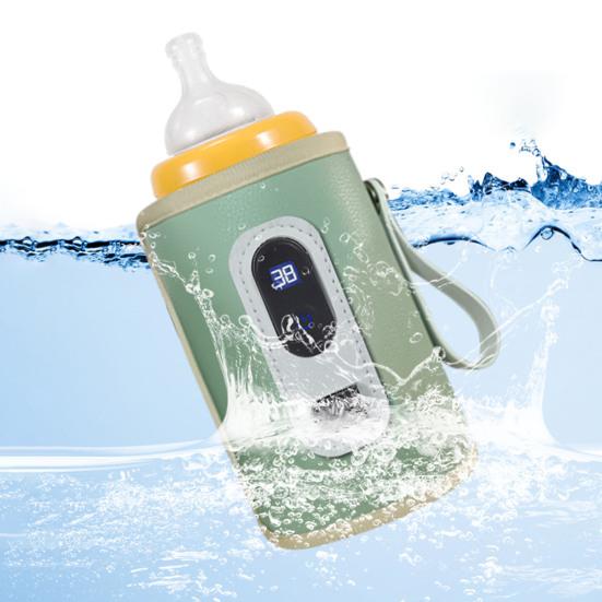 Toka LCD Ekran Tip-c Kablolu 3 Seviyeli Ayarlanabilir Dijital Ekranlı Bebek Süt Şişesi Isıtma Kılıfı Günlük Kullanım İçin 1 Set Şişe Isıtıcı