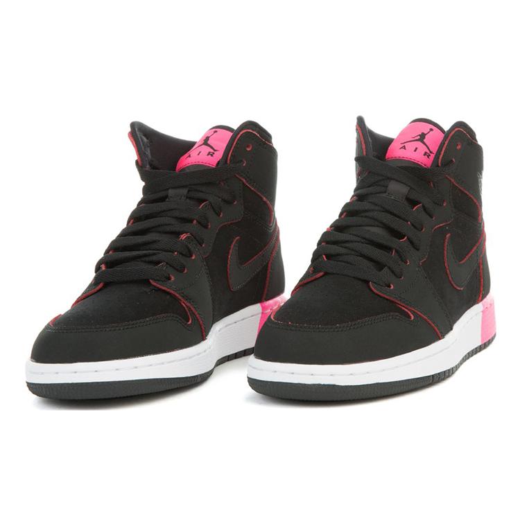 New Jordan 1 Retro High Black Hyper Pink White GS 332148-024