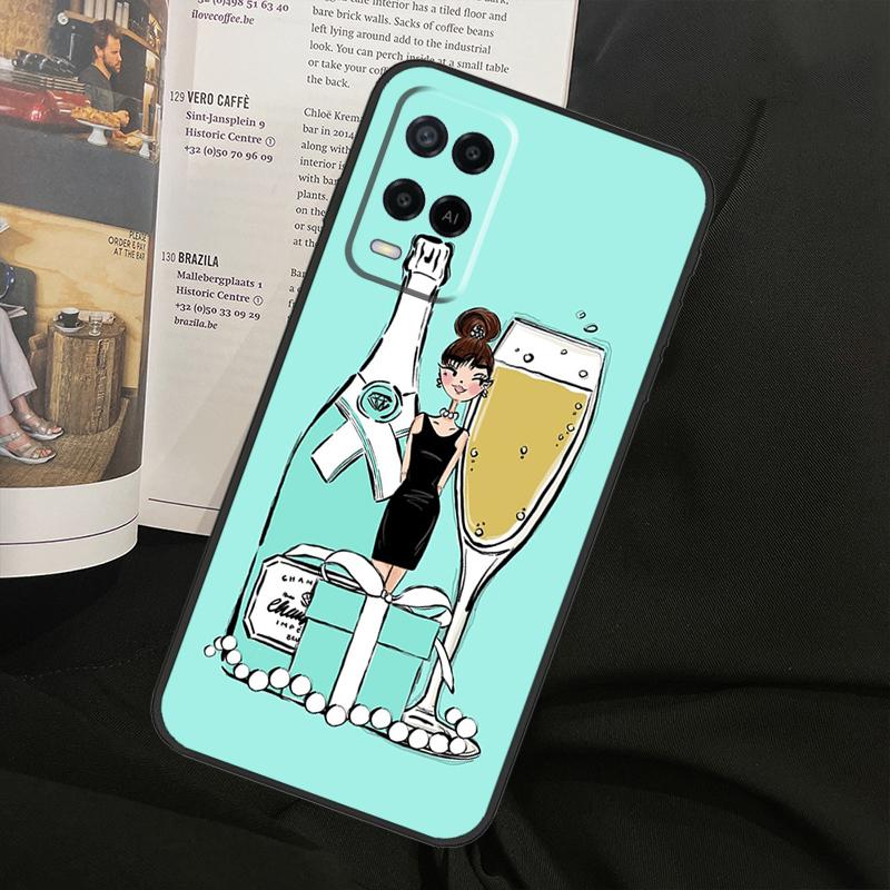 New York Lady Girl For Oppo A80 A60 A40 A94 A54 A98 A78 A18 A38 A58 A16 A76 A96 A17 A77 A74 A57S A15 Phone Case