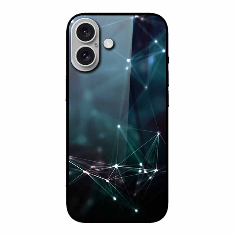 Glass Case For iphone 16 Plus 16Plus Coque Tempered Glass Hard Back Cover For iphone 16 Plus Phone Case Soft TPU Black Bumper