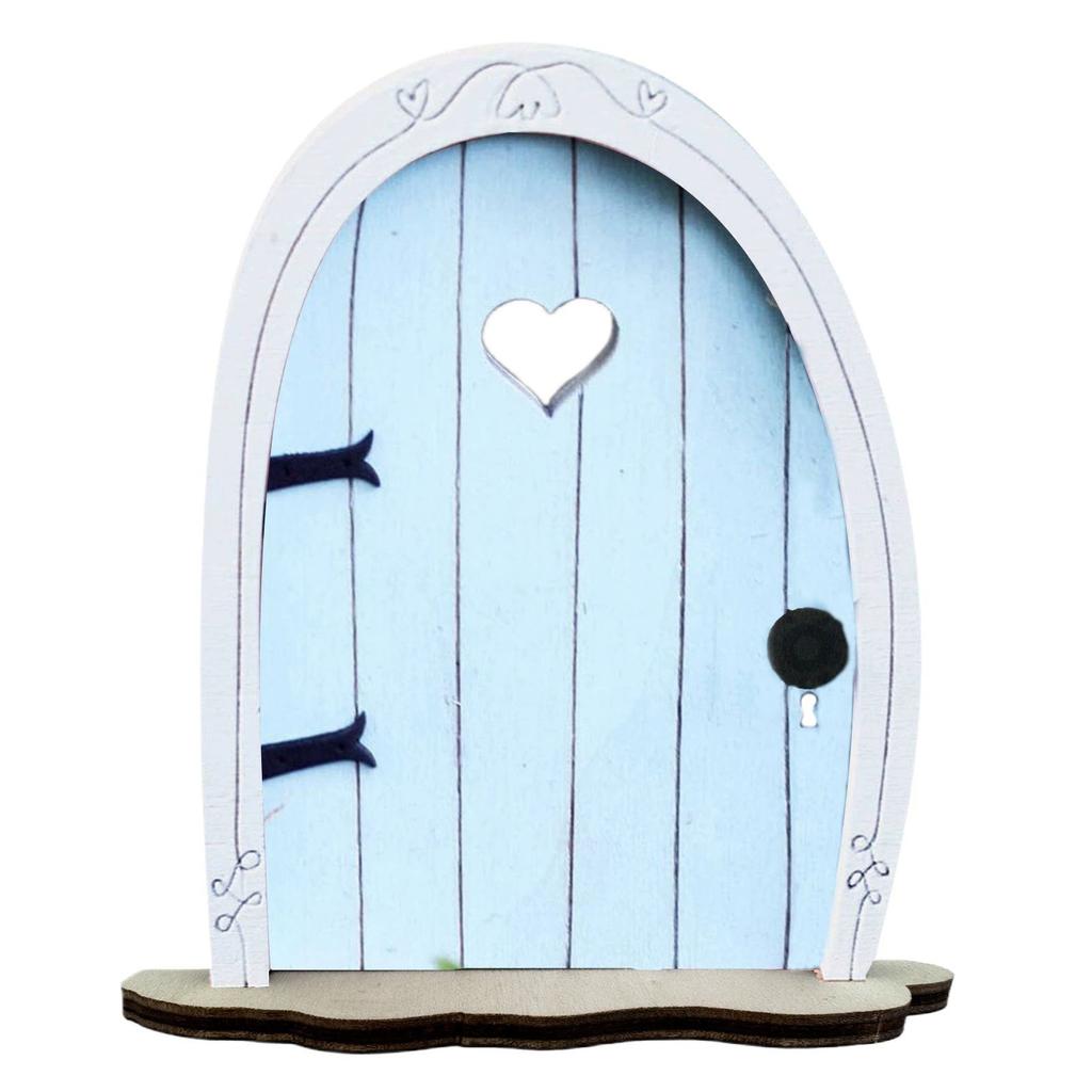 Courtyard Micro-landscape Color Elf Door Fairy Tale Garden Atmosphere Wall Arrangement Wooden Ornaments Wooden Handicrafts