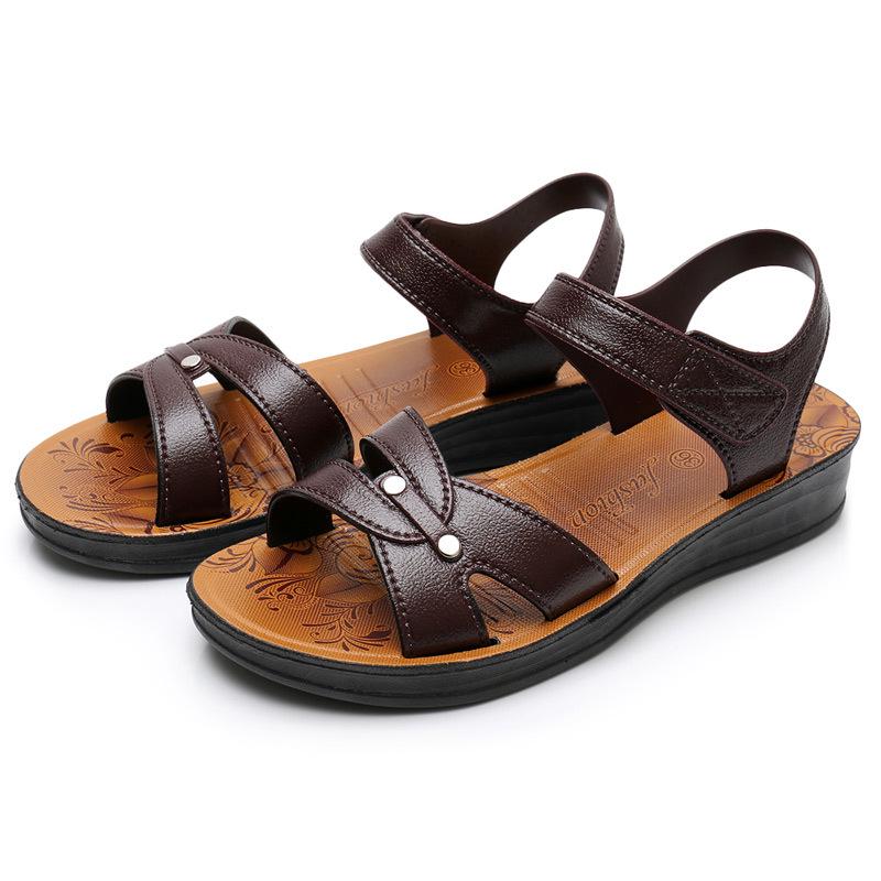 Summer Wear-Resistant Women’s Sandals for Middle-Aged and Elderly — Outdoor Plastic Mother Sandals