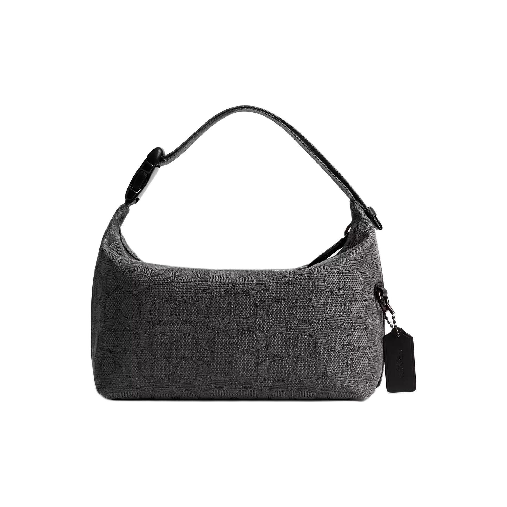 

Coach Travel Kit 25 Signature Jacquard Leather Handbag Women Handbags Black CCF79-BLK Basic Set (Bag+Dust Bag)