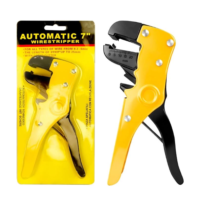 MultiFunction Duckbill Wire Stripper Cutter For 0.2-6mm² Wire Electrician Home Comfortable Grip Precise Stripping Tool