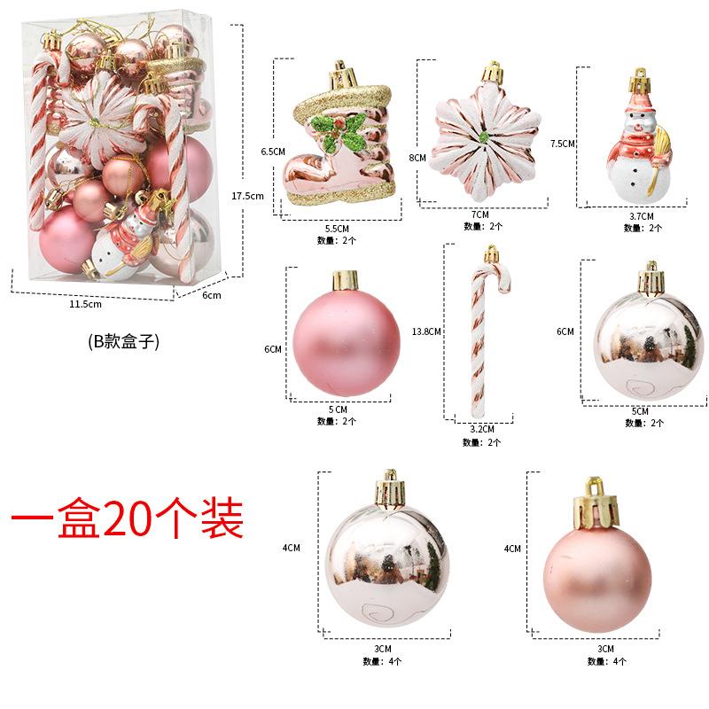 20/29Pcs Christmas Decoration Balls Hanging Christmas Tree Pendant Ornaments for Home Party Decor New Year Navidad Accessories