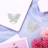 Frienda 4 Pieces Crystal Car Stickers Butterfly Bling Rhinestone Decals Women Shiny Butterfly Stickers Accessories for Car Body Bumper Window Laptop