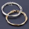 Three-Row Metal Punk Choker & Bracelet Set