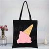 Olivia Rodrigo Canvas Tote Black Bags Harajuku Casual Donna Ragazza Tote Eco Shopper Singer Sour Shoulder Bags