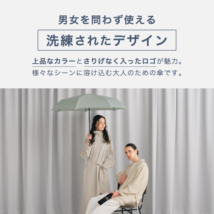 Opening Classic Automatic Folding Umbrella Mini Blue Gray and Rain Umbrella UV Rain Umbrella Folding Umbrella 62cm Rib Length Large Automatic Opening