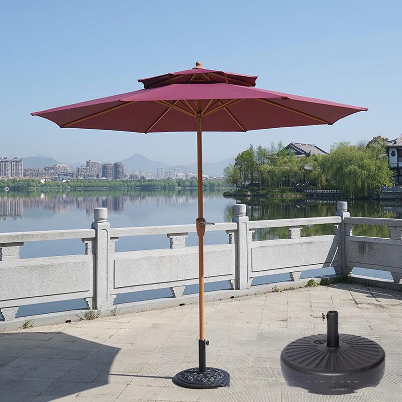 Outdoor Patio Sunshade Umbrella with Steel Frame