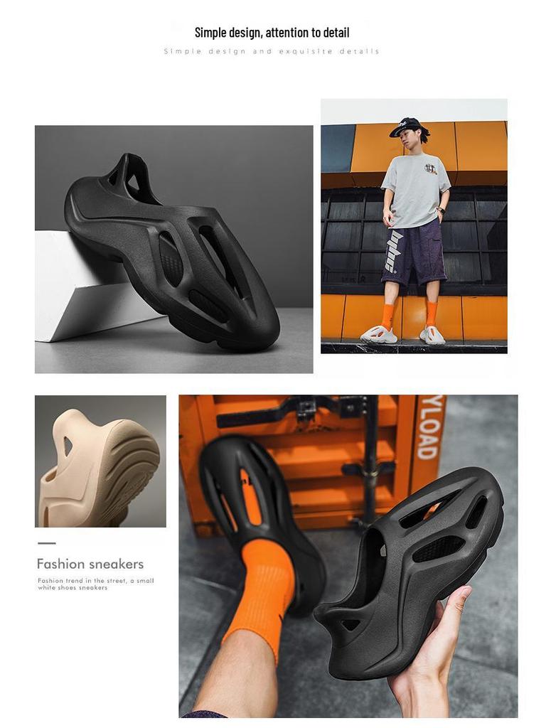 2025 Men's EVA Soft Sole Sandals: Closed Toe, Summer Beach Style, Comfy Fit