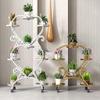 Shixun Minimalist 5-Tier Rolling Iron Flower Pot Stand
