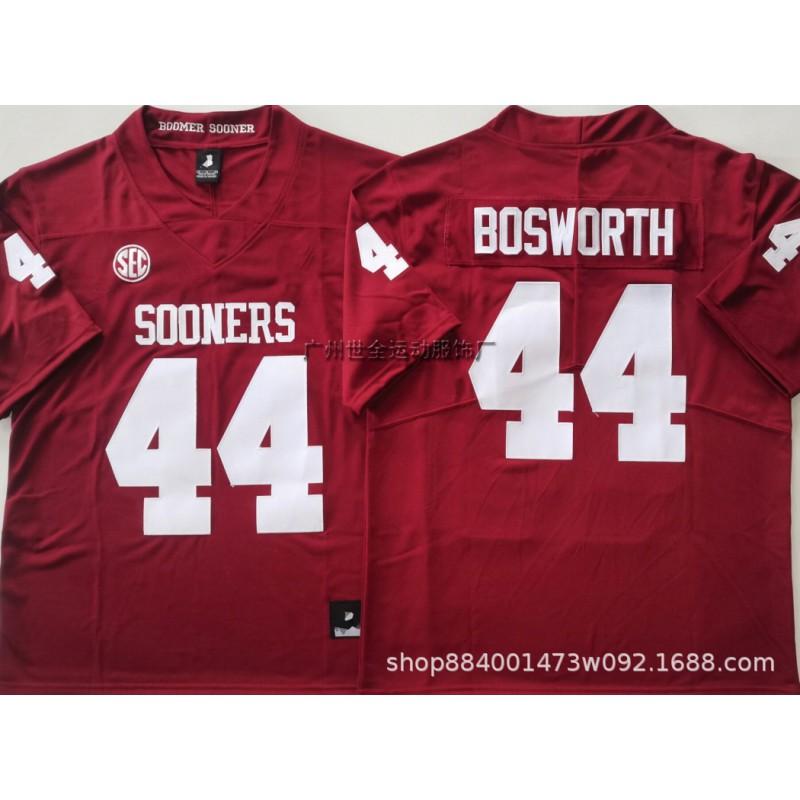 Oklahoma Sooners Football Jersey Cotton Blend Embroidered College Team Sportswear Men