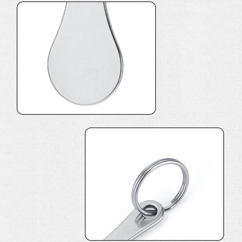 Bottle Opener Anti-Lost Key Ring Shopping Cart Keys Stainless Steel Shopping Trolley Keys D Ual Use For Daily Use Keychain