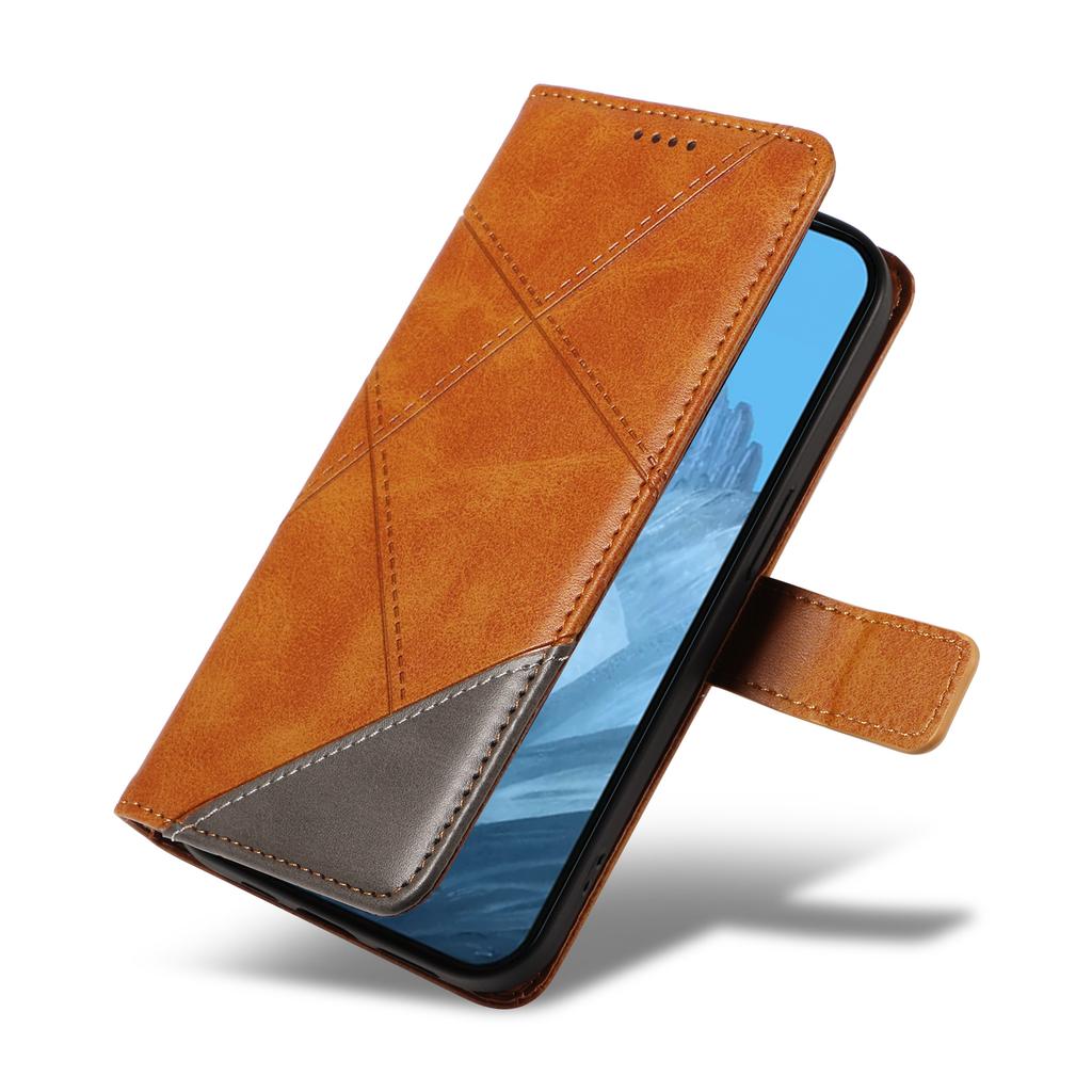 For Google Pixel 10 Pro/10/9 Pro/9 Case Geometric Line PU Leather Phone Cover with Card Holder