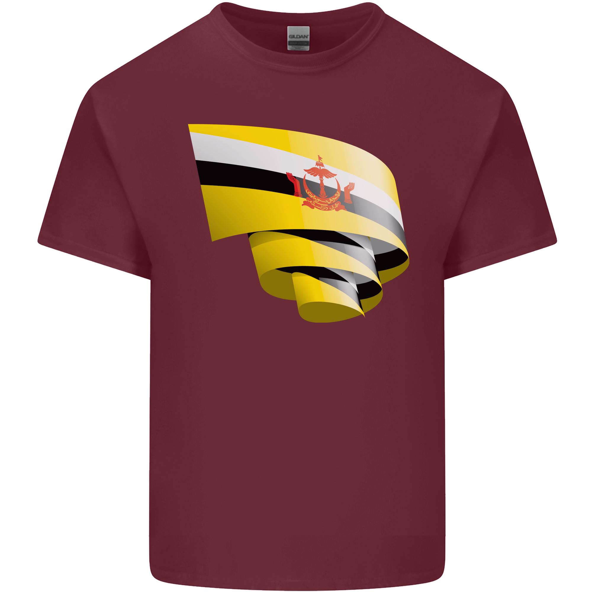 Curled Brunei Flag Bruneian Day Football Unisexs Light Cotton TShirt S