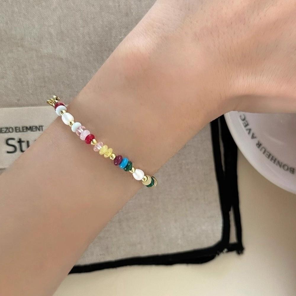 Natural Beads Stone Jewelry Elegant Female Jewelry New Freshwater Pearl Necklace Bracelet  Women