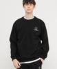 Chambros Semi-Oversized Embroidered Logo Sweatshirt [Black]