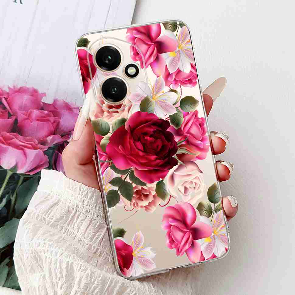 For Honor 400 5G 6.55" Case DNY-NX9 Cartoon Cat Girl Love Soft Silicone TPU Cover For Huawei Honor 400 Global Phone Cases Bumper