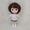 bjd clothes ob11 baby clothes cute 1/12 bjd doll clothes striped short sleeve T-shirt GSC clay head doll accessories shorts toy