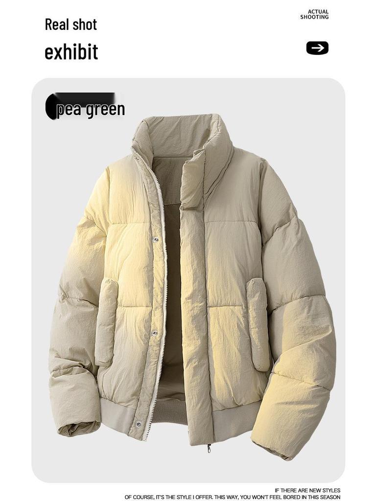 Men's Thick Winter Cotton Padded Stand Collar Jacket