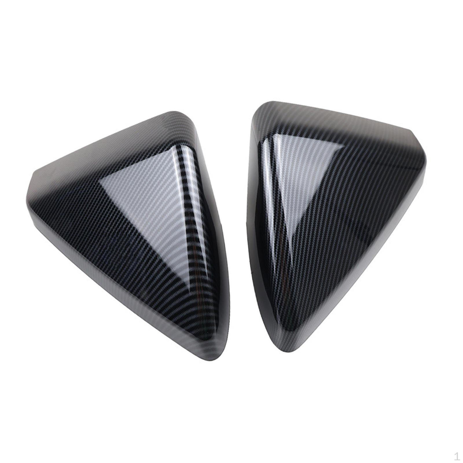 

2 Pieces Car Side Mirror Cover Caps Door Housings Replacement Easy to Install Professional Matte
