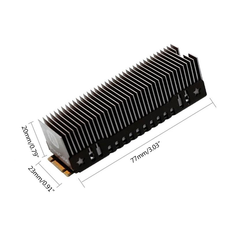 For M.2 SSD NVMe Heat Sink  2280 Solid Hard Disk Aluminum Heatsink with Thermal Silicone adscomputerCooler Radiator