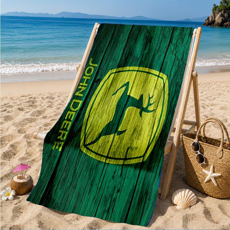 John Deere Design Beach Towel, Quick-drying, Easy to Care for, Suitable for Both Fitness and Beach Vacations,Sports Essential