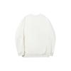 Li Ning Vital Series Solid Color Crew Neck Pullover Sweatshirt Unisex Sweatshirt Off-White AWDT701-3