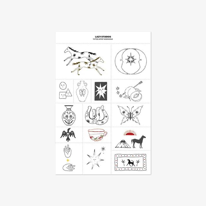 

Тату-мастер Нужна игла 01 Временная наклейка-тату