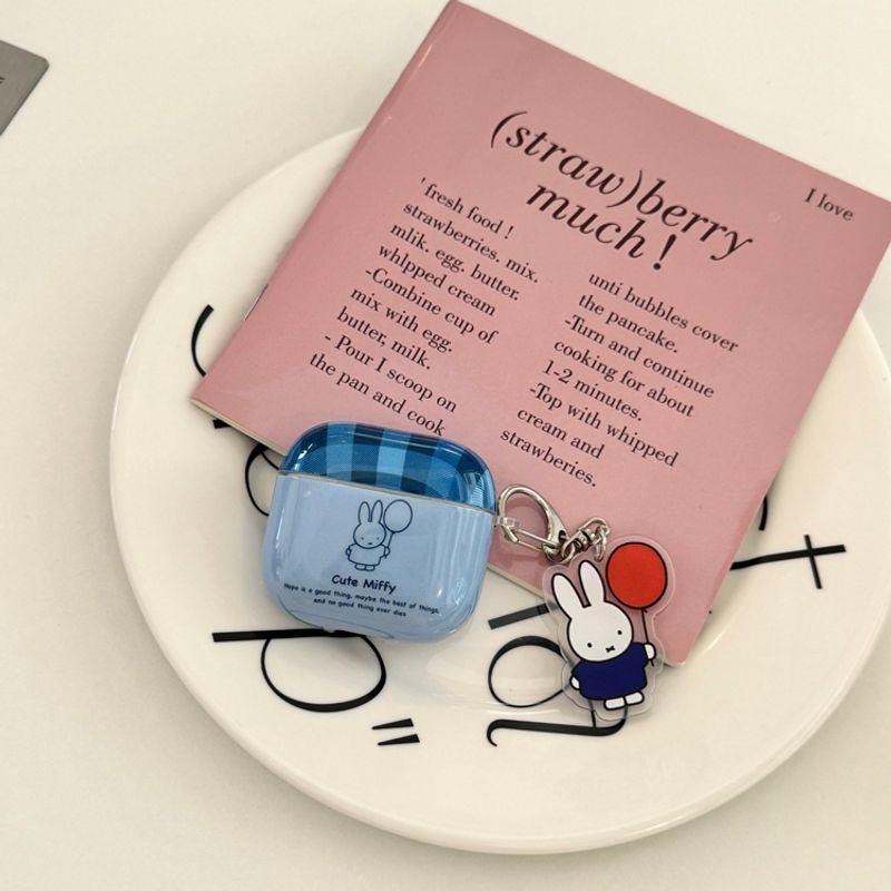 

Защитный чехол Pro2 Защитный чехол для Airpods4 Активное шумоподавление Чехол для Bluetooth-наушников Apple 3-го поколения Pro 2 Рукава для наушников Корейский Милый Веселый Apple Airpods Pro [Miffi Rabbit] Send pendant