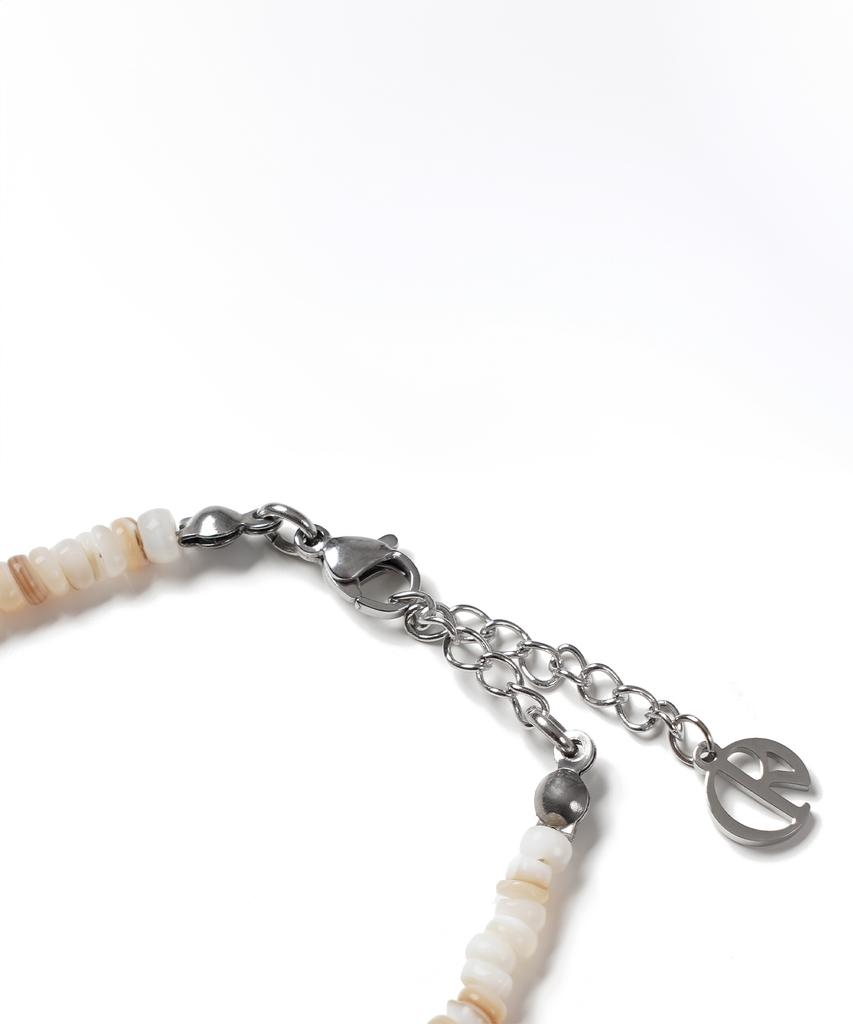 Decoroso Unisex Minimal Mother-Of-Pearl Bead Bracelet [Ivory]