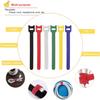 Organize Your Cables with 60PCS Reusable Fastening Velcro Cable Ties - 6 Inch Cable Management Ties in 6 Colors, Adjustable Cord Ties with Hook and