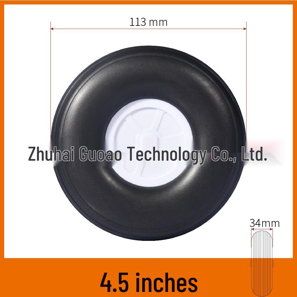 Realistic 20-127mm PU Tires & Sponge Wheels for Fixed-Wing RC Model Aircraft