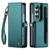 Custodia per Samsung Galaxy Z Fold 6 con Slot Portapenna, Custodia Portafoglio Blocco RFID per Galaxy Z Fold 6 con Cinturino da Polso