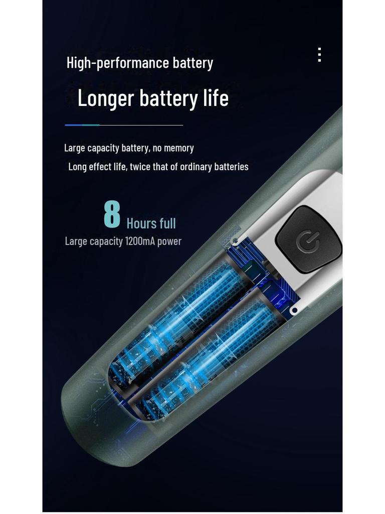 9D Vysoce výkonný elektrický holicí strojek, USB nabíjení do auta, Plně omyvatelný pánský holicí strojek