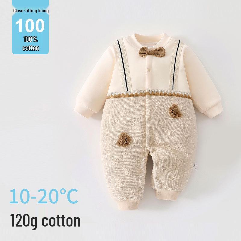 Floral Strap Newborn Romper: 120g Cotton Baby Crawling Suit for Infants and Toddlers
