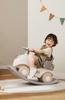Gorocking Wooden Horse, Ride-on Toy for Children Ages 1-5, Foot-Powered Car, Push Handle, 4-in-1 (Light Brown)