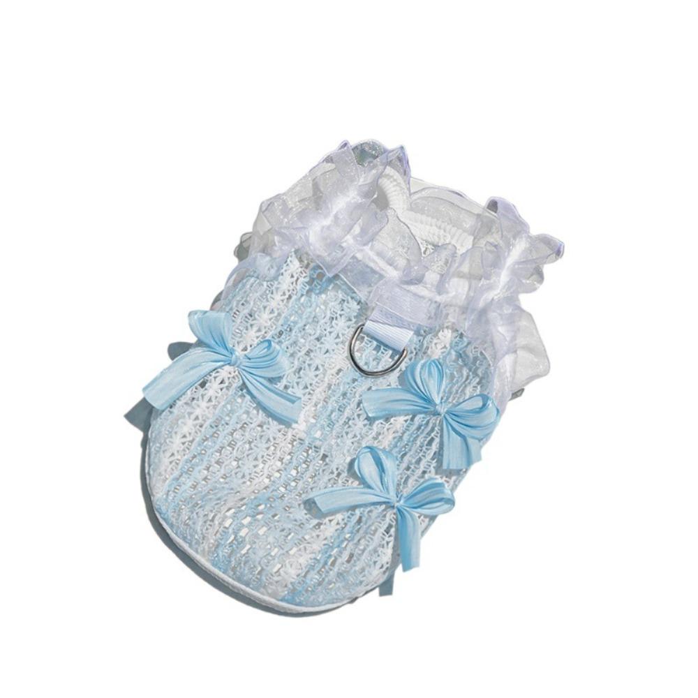 Elegant Pet Vest Shirt Hollow Dog Clothes Comfortable Cat Dress  Autumn