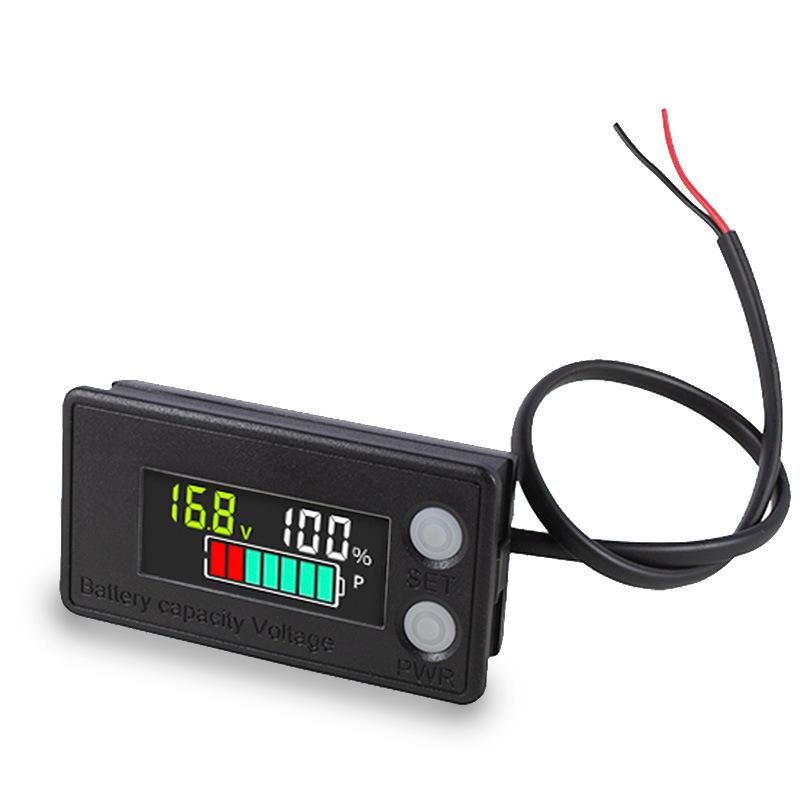 LCD Power Meter for 8-100V Electric Vehicle Batteries (Lead-Acid and Lithium)